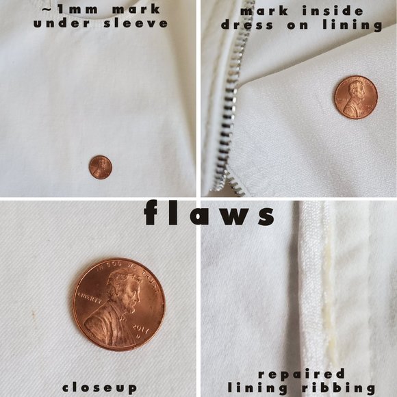 Robert Rodriguez White Canvas Dual Zip Shift Dress - Picture 9 of 9